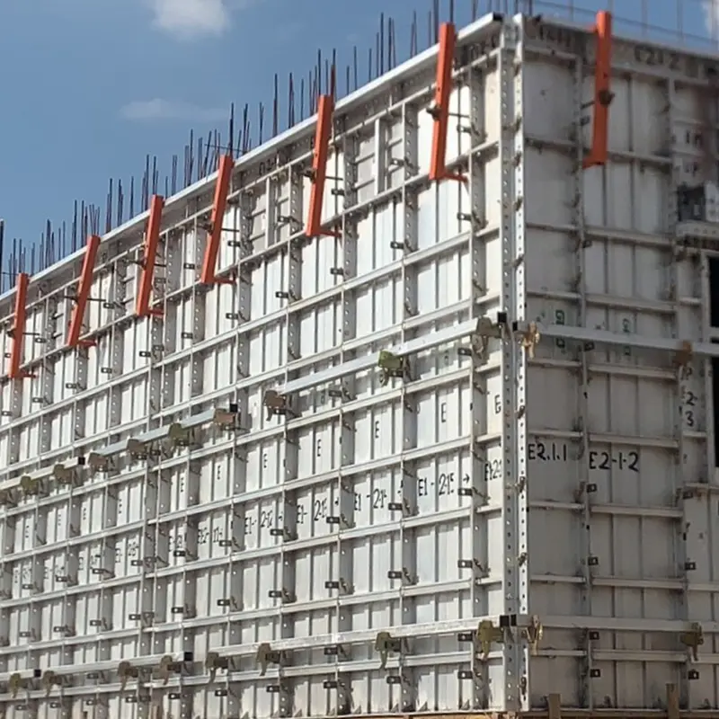 Aluminium formwork construction