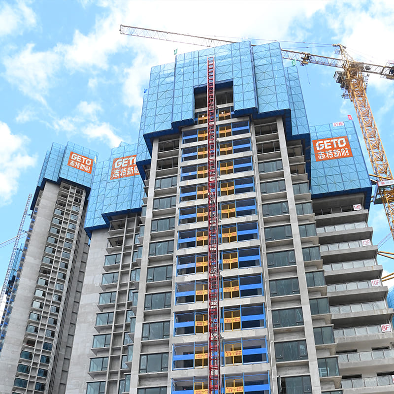 تطبيقات سقالات GETO ذاتية التسلق