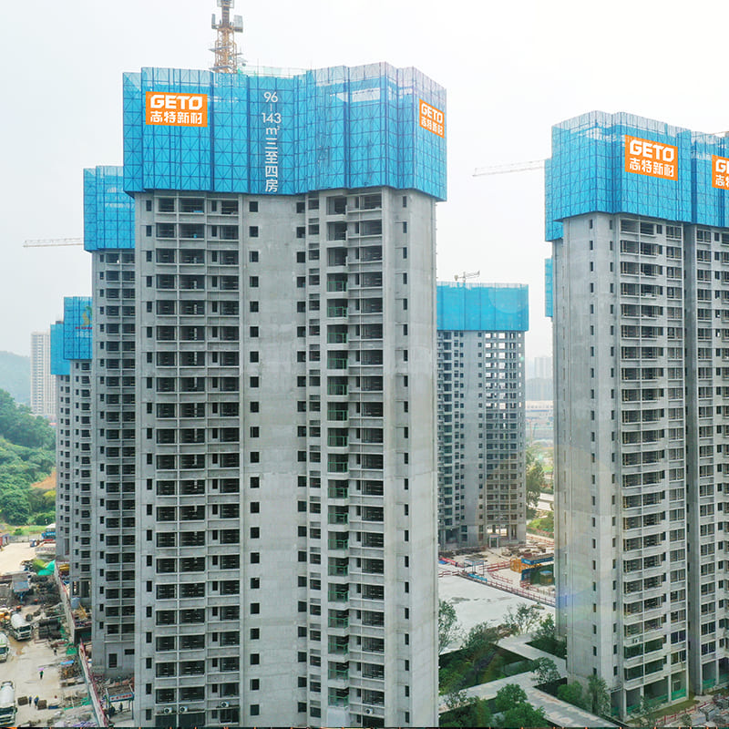 منصة GETO ذاتية التسلق للمباني الشاهقة