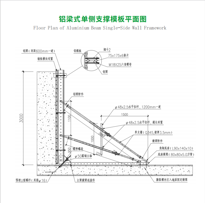 إطار من الألومنيوم بجدار جانبي واحد